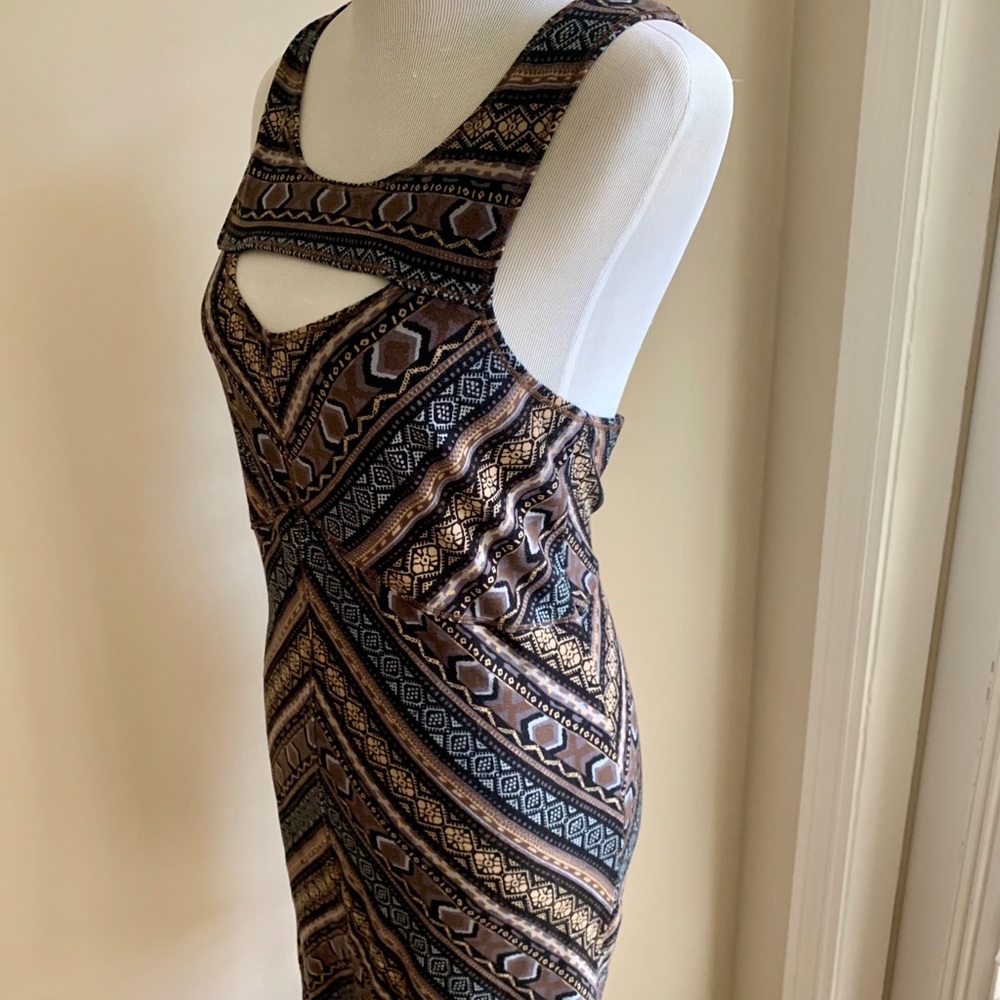 Free People mini dress, tribal print - Picture 5 of 6